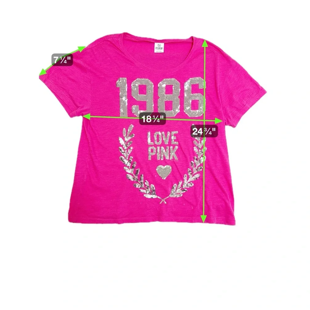 Victoria’s Secret PINK Y2K Vintage Sequin Top‎ size L - Picture 8 of 8